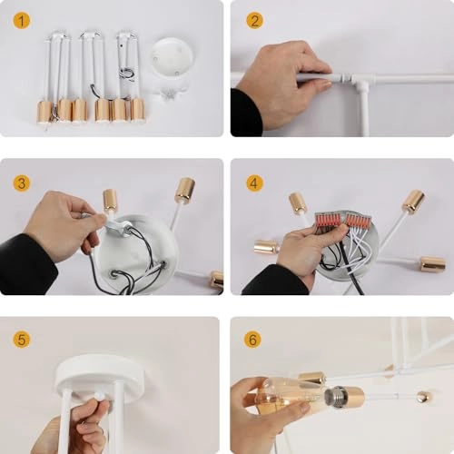 Vintage Ceiling Lamps - 4-Lights E27 52 cm