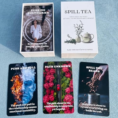 GZXINKE Spill Tea Oracle Deck - 80 Cards Relationships