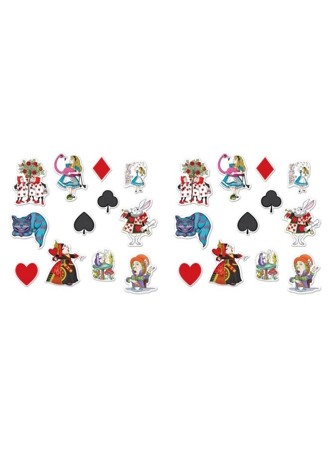 Beistle Alice In Wonderland Cutouts - 24 pieces Party