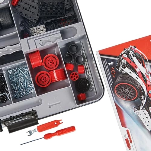 Motorized Supercar STEM Activity Building Kit - 27-in-1 466 pcs
