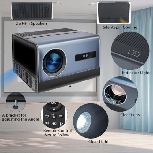 4K Projector - 1000 ANSI Lumens 1920 x 1080