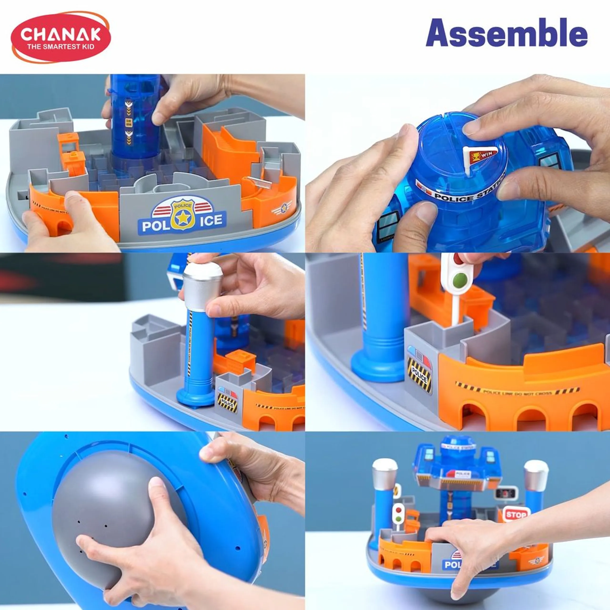 Police Maze Tower 3D Puzzle (46966191-MKD220A) - 16 pcs