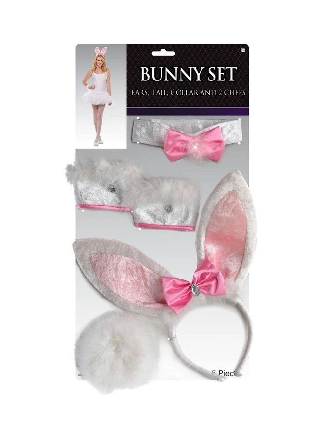 Party Centre LLC Bunny Costume Accessories Set - 5-Piece Boys and Girls