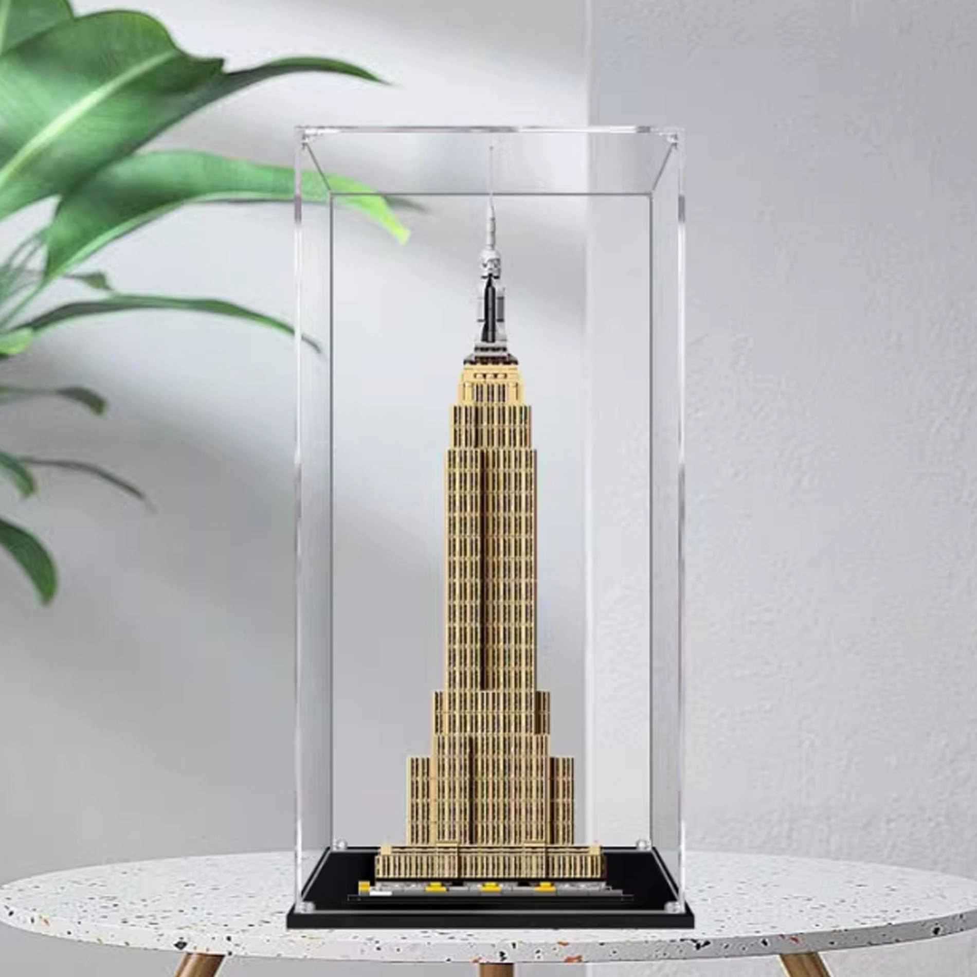 YUANZITIAN Acrylic Display Box - for 21046 Empire State Building Model 3mm Dustproof