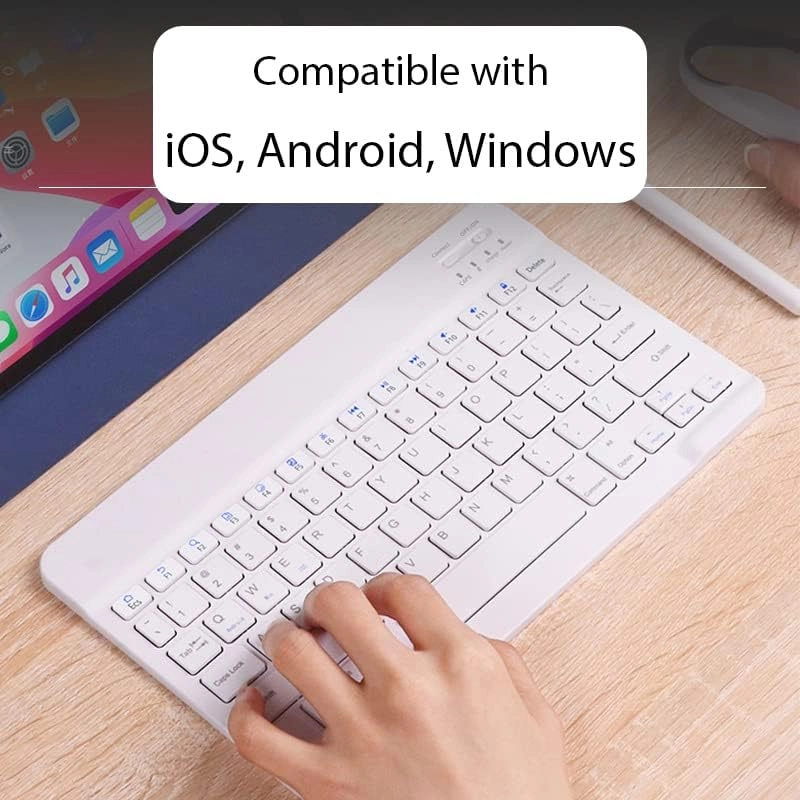 Wireless Bluetooth Rechargeable Keyboard - QWERTY Bluetooth