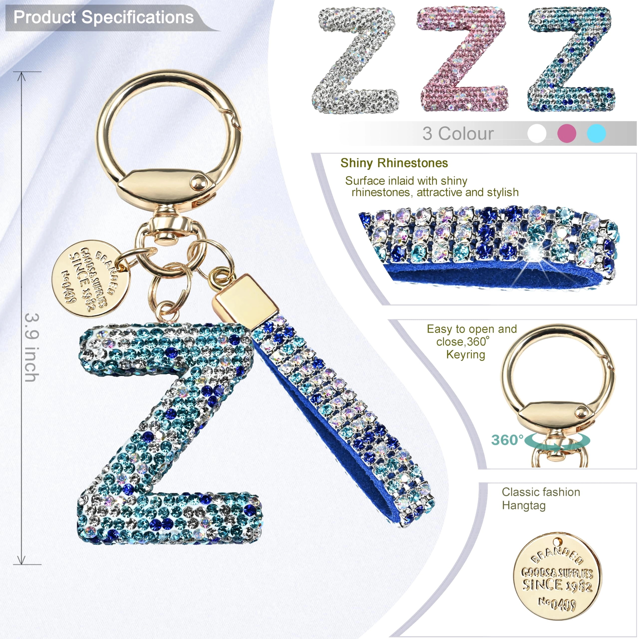 Initial Letter Keychain - Letter