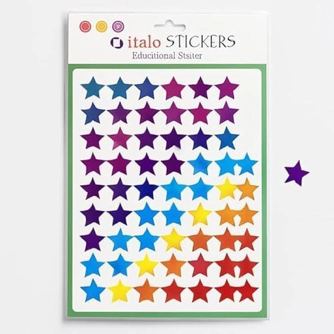 Star Stickers - Reward Chart Gold Stars Sticker Sheets