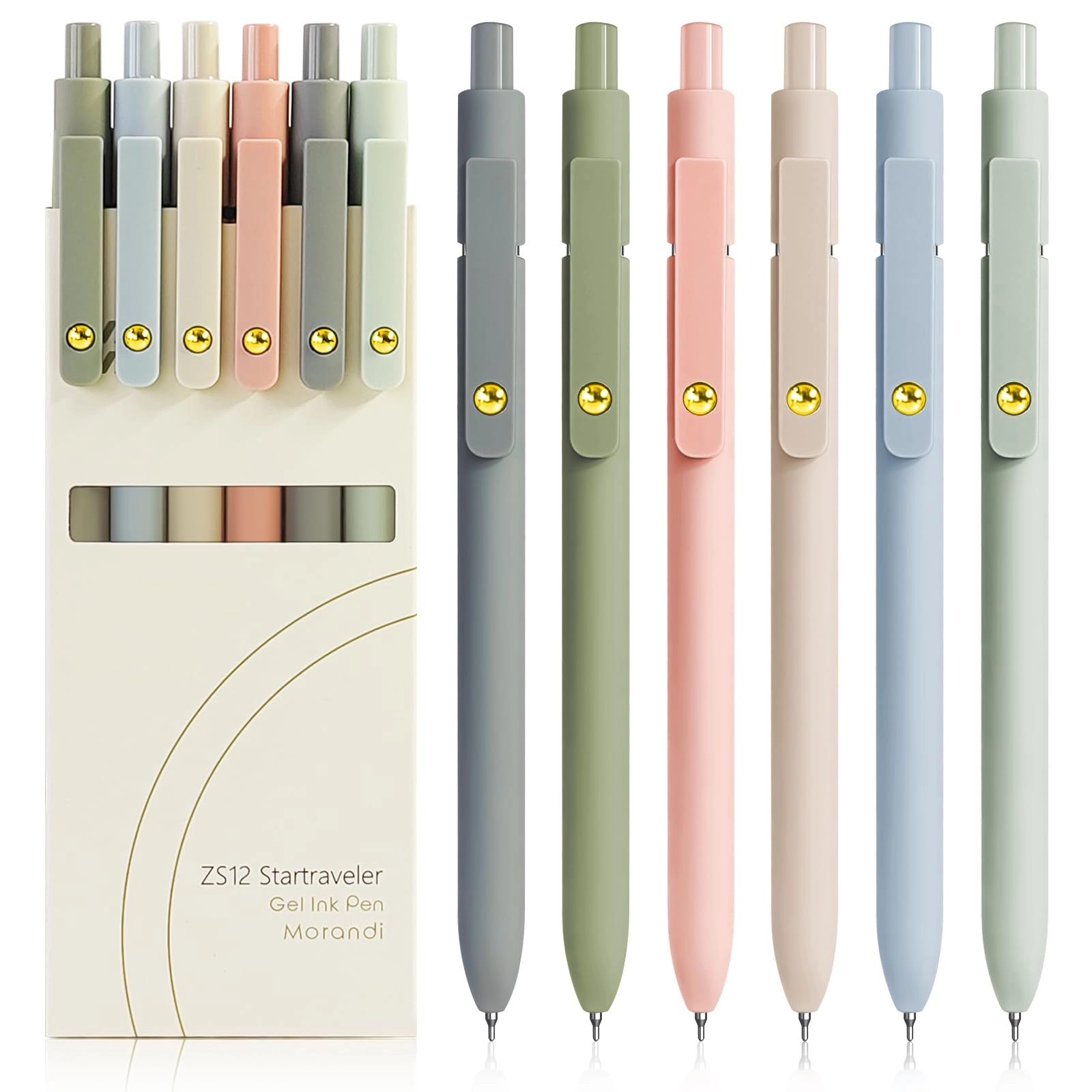 Color Pens - 6 Pcs 0.5mm