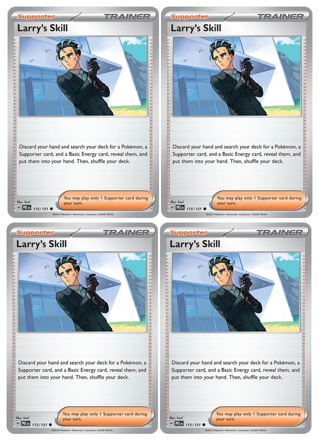 Pokémon Larry’s Skill 115/131 - Prismatic Evolutions - 4pcs
