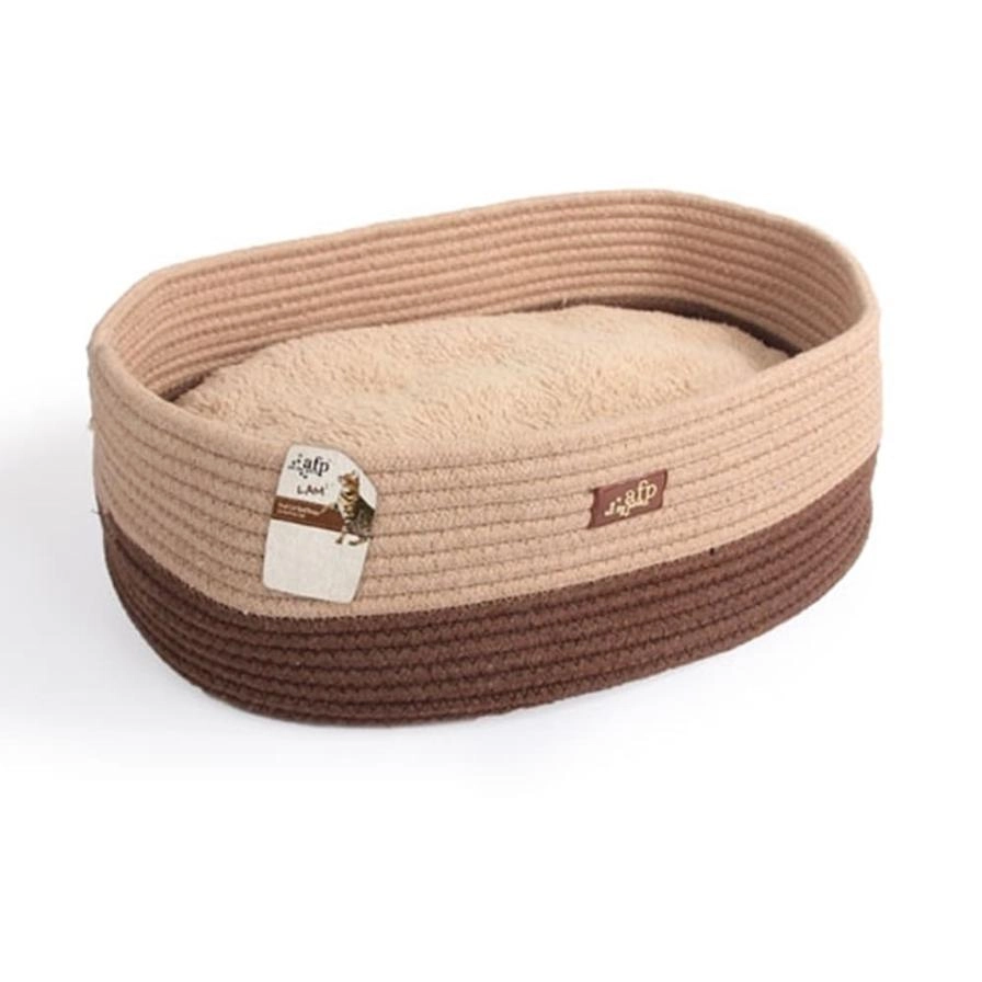 All for Paws Oval Rope Cat Bed - 40 x 30 x 5 cm