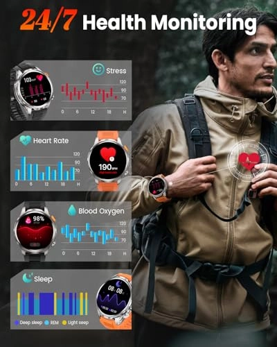 Military Smart Watch 52.5mm Aerospace aluminum and titanium