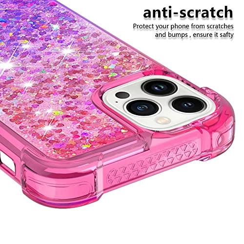 Glitter Moving Quicksand Flowing Cover TPU Silicone Bumper for iPhone 14 Pro