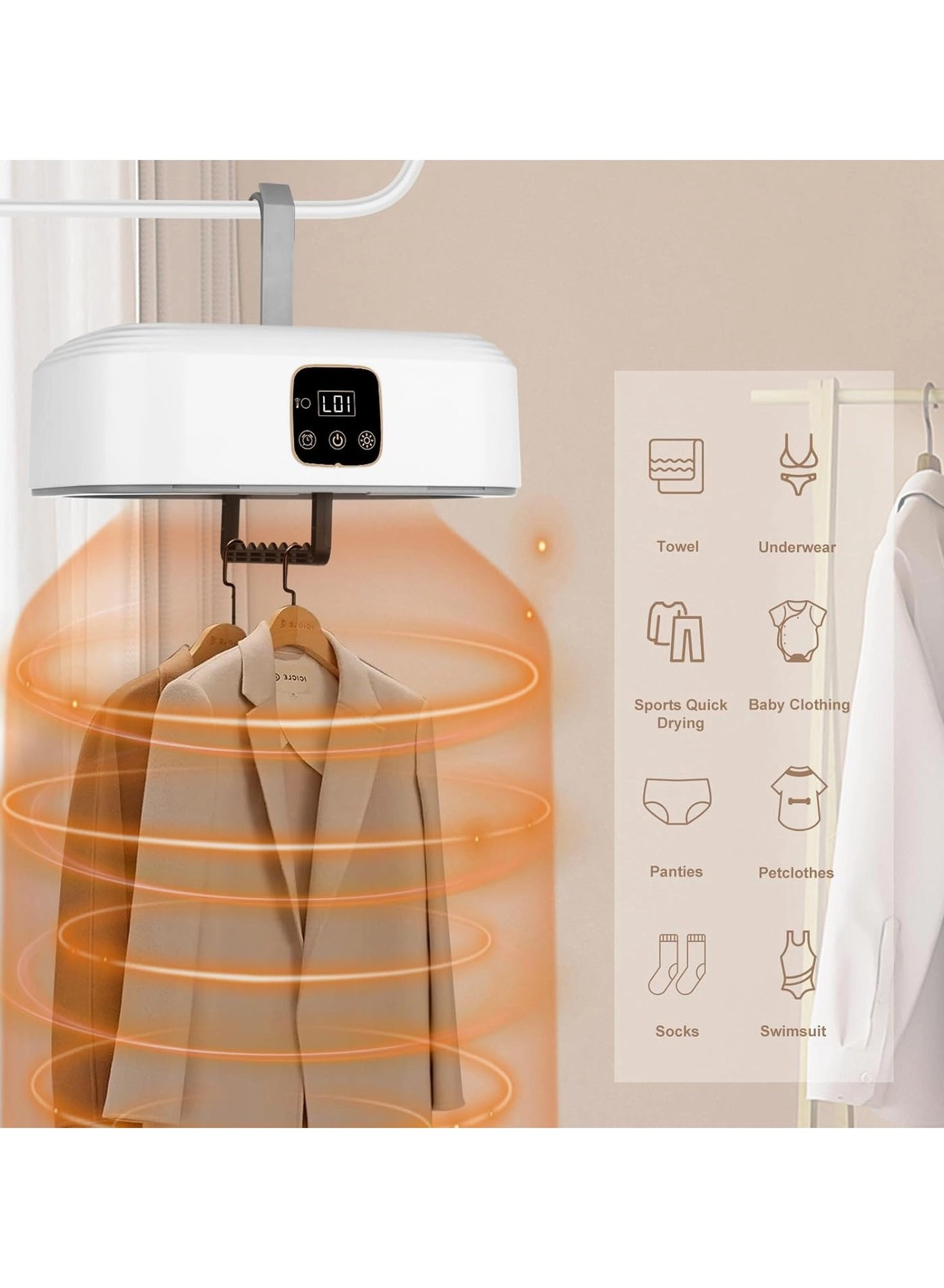 Portable Clothes Dryer - Upgraded 2.0 Mini