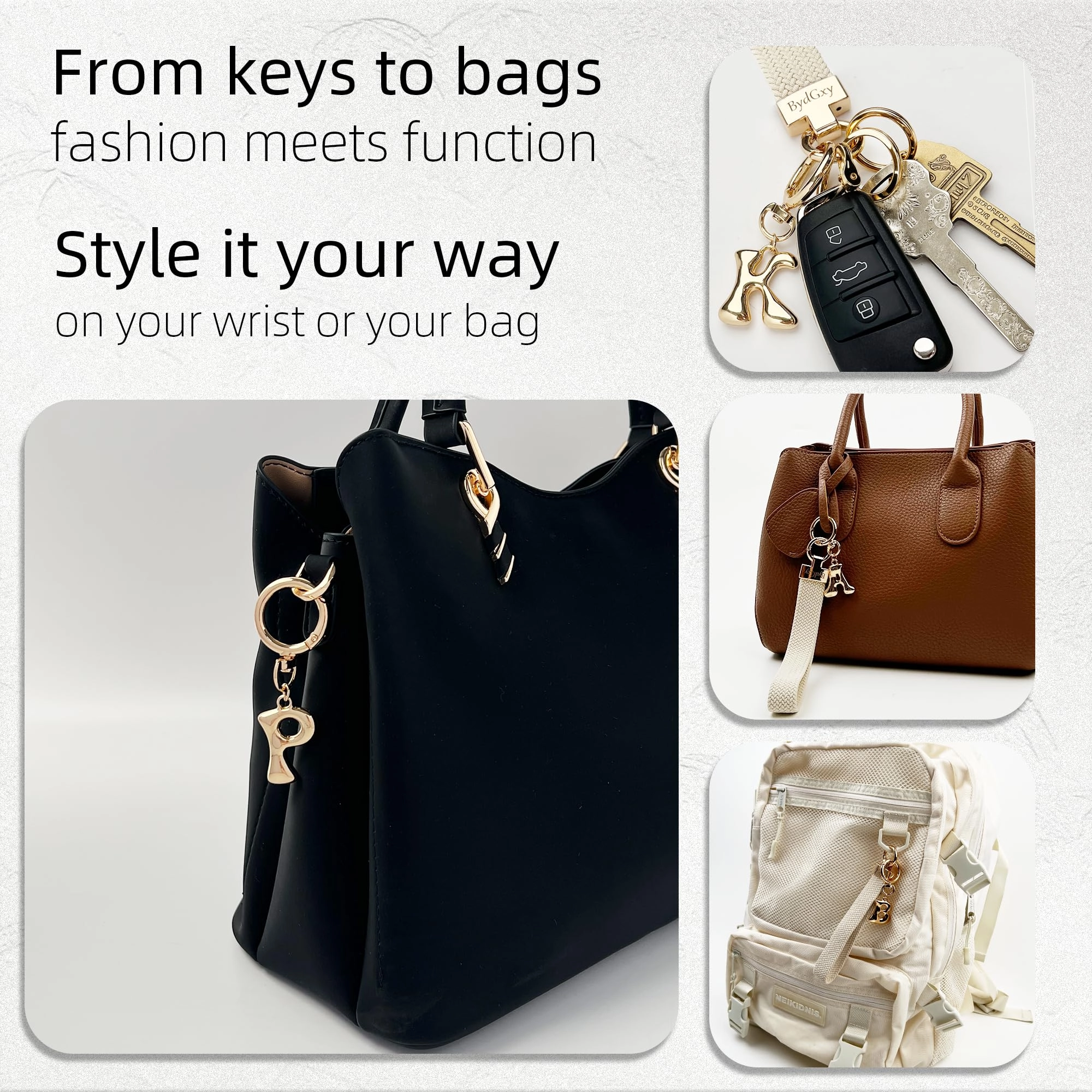 Initial Keychain - Letter