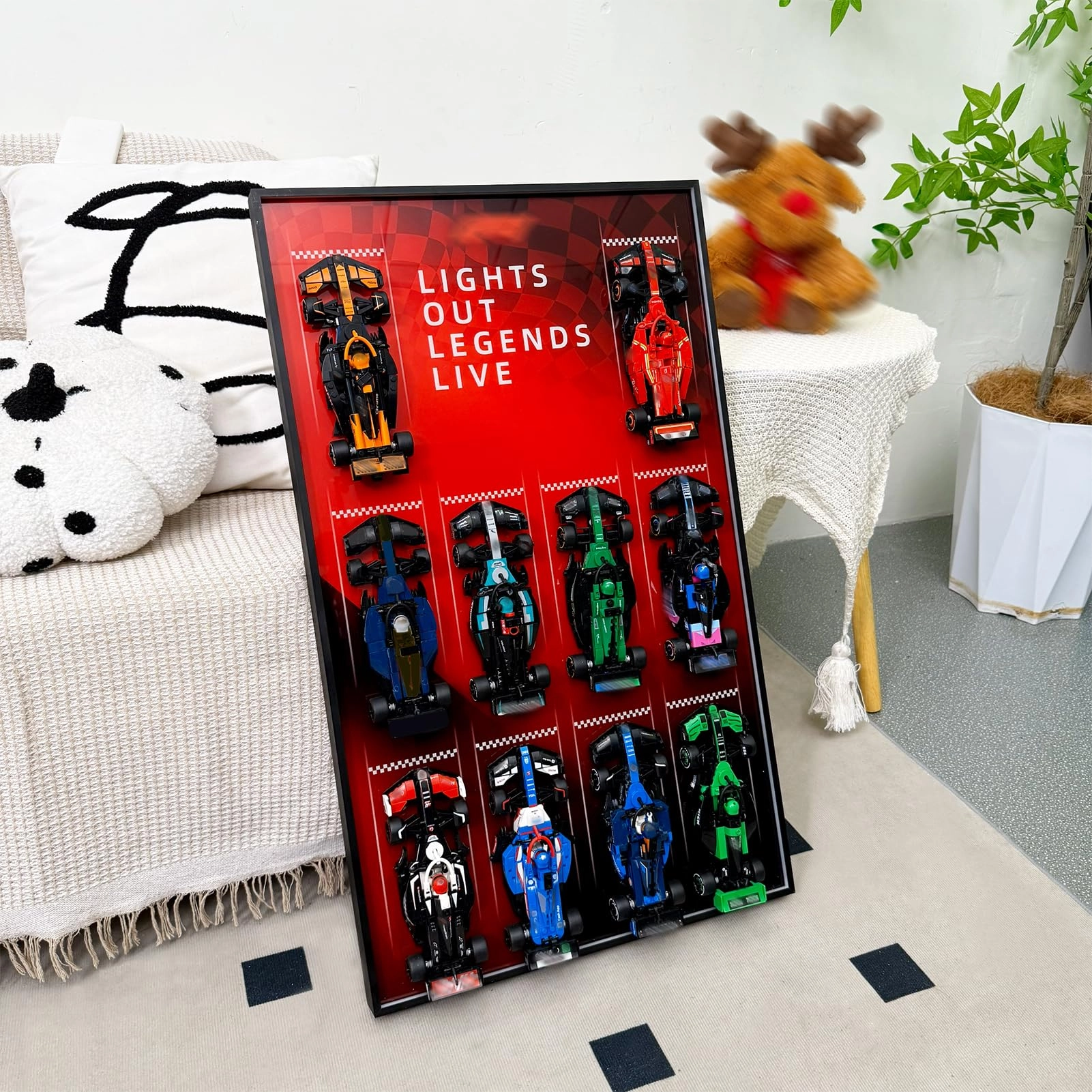 NOVDA Wall mount display - Lego F1 Speed Champions