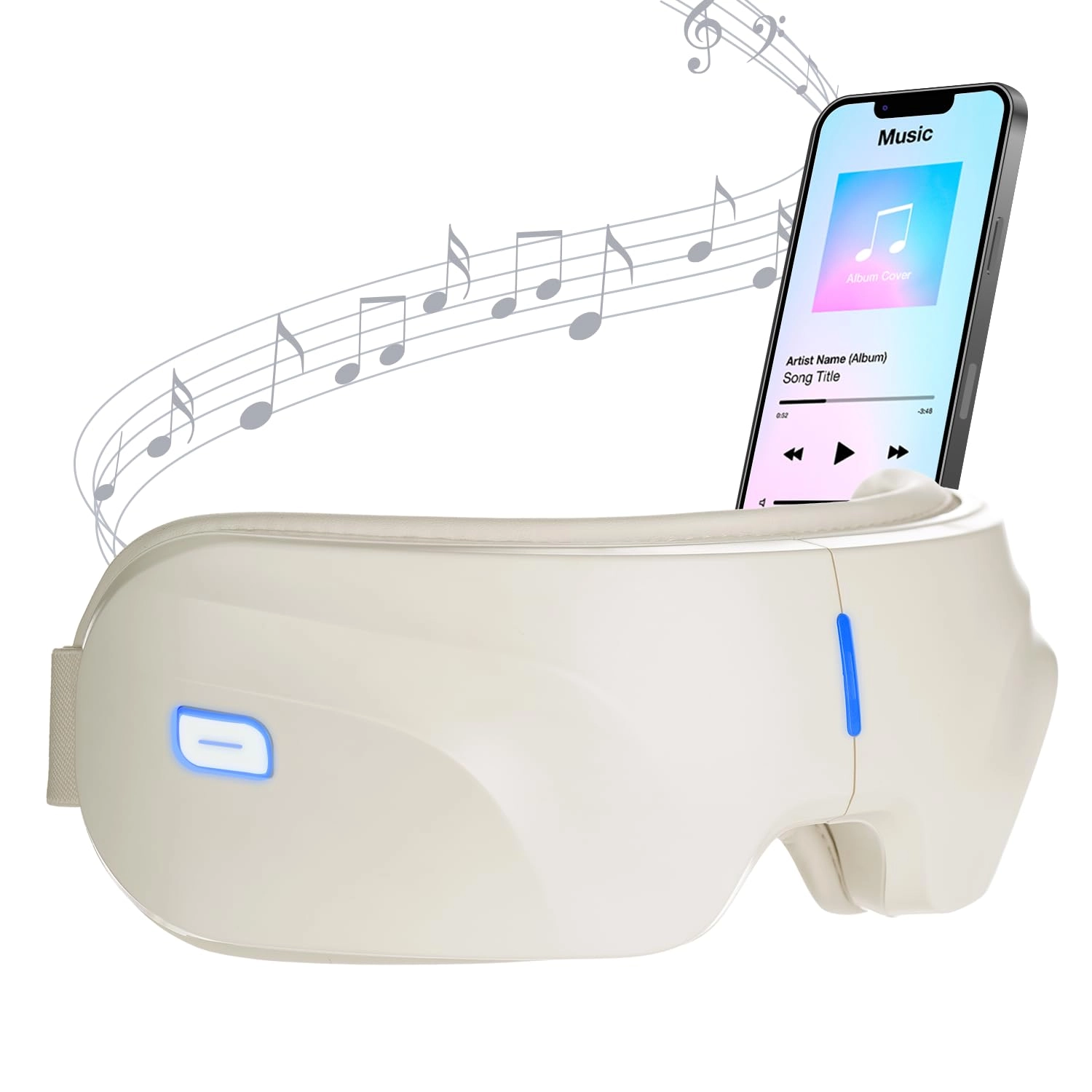Eye Massager - Heated Compression Bluetooth Music