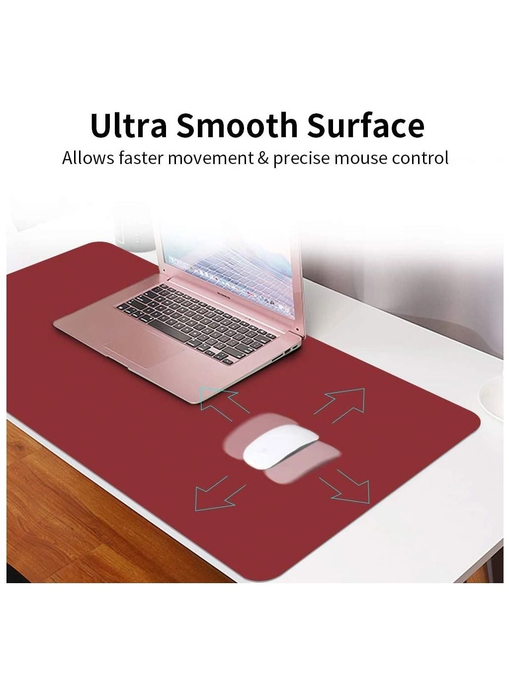 Large PU Leather Gaming Mouse Pad - 80x40 cm