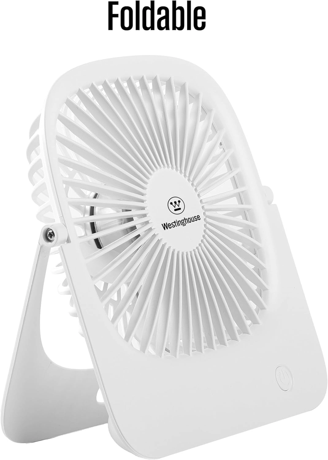Rechargeable Desk Fan - LED Night Light 4-Speed USB