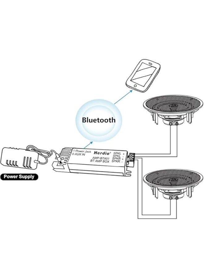 Ceiling Bluetooth Speakers - 300 Watts