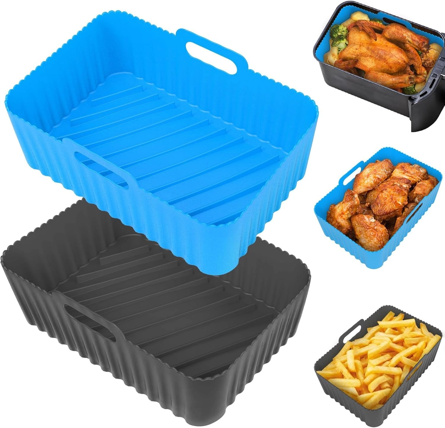 Seropy Air Fryer Liners - Silicone 2 Pack
