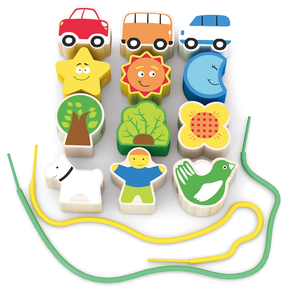 2-In-1 Lacing Beads & Puzzle - Suitable for 18 months and above