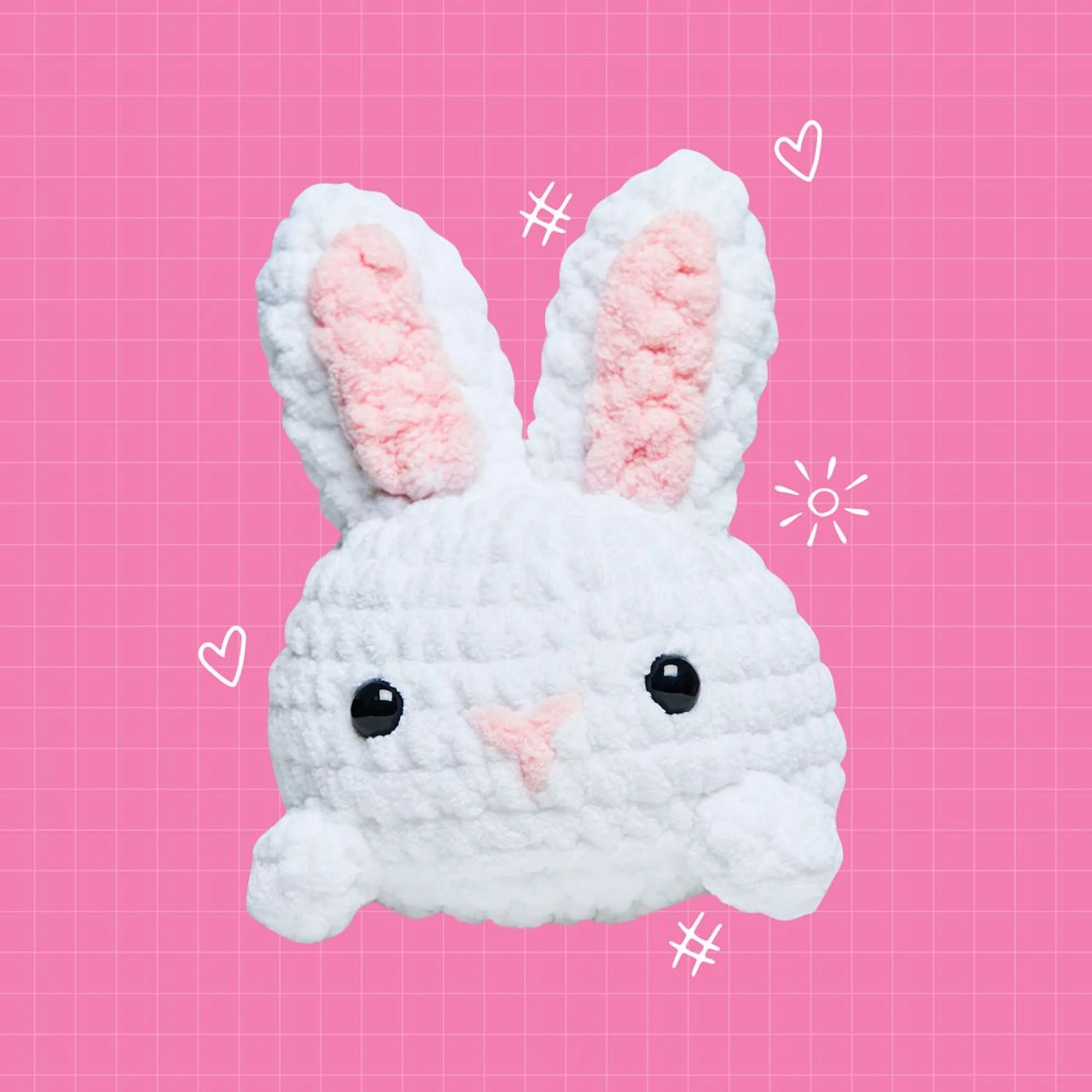 Oh My Craft! Crochet Plushie Craft Kit - Bonnie Bunny