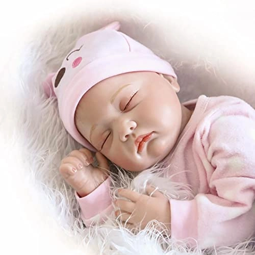 Reborn Baby Doll - 55cm Soft Silicone Limbs Cloth Body