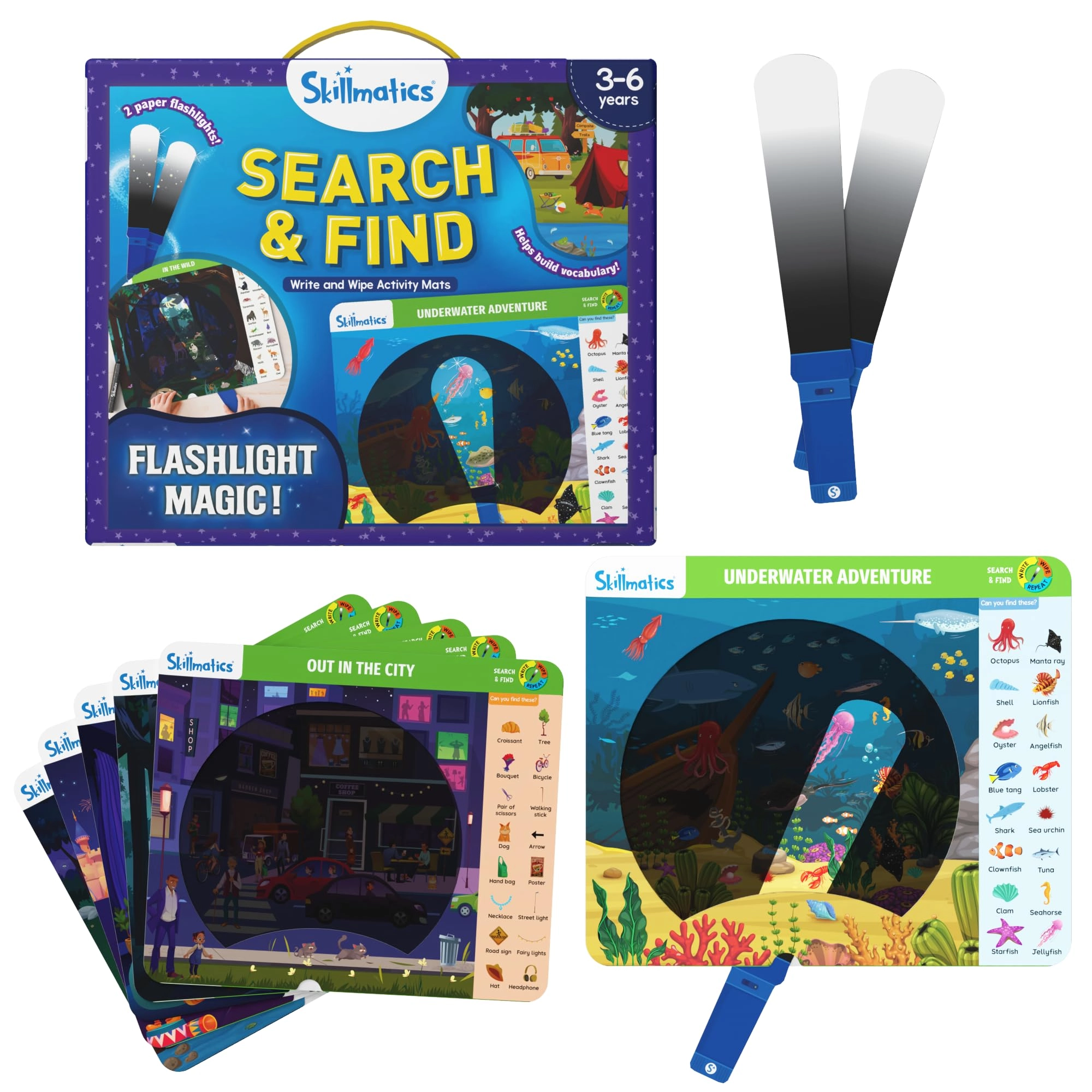 Grasper Global Private Limited, Grasper Global Private Limited, 222A, Podar Chambers, 109 S.A Brevli Road, Fort, Mumbai – 400001 ; +91 22 43471883 Search and Find Flashlight Magic - 3 to 6 1.0 Piece