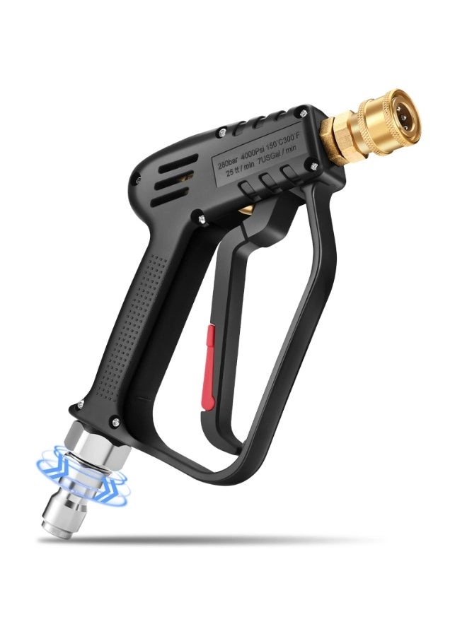 Generic Short Pressure Washer Gun With Swivel - 3000 PSI 3/8" Male Plug