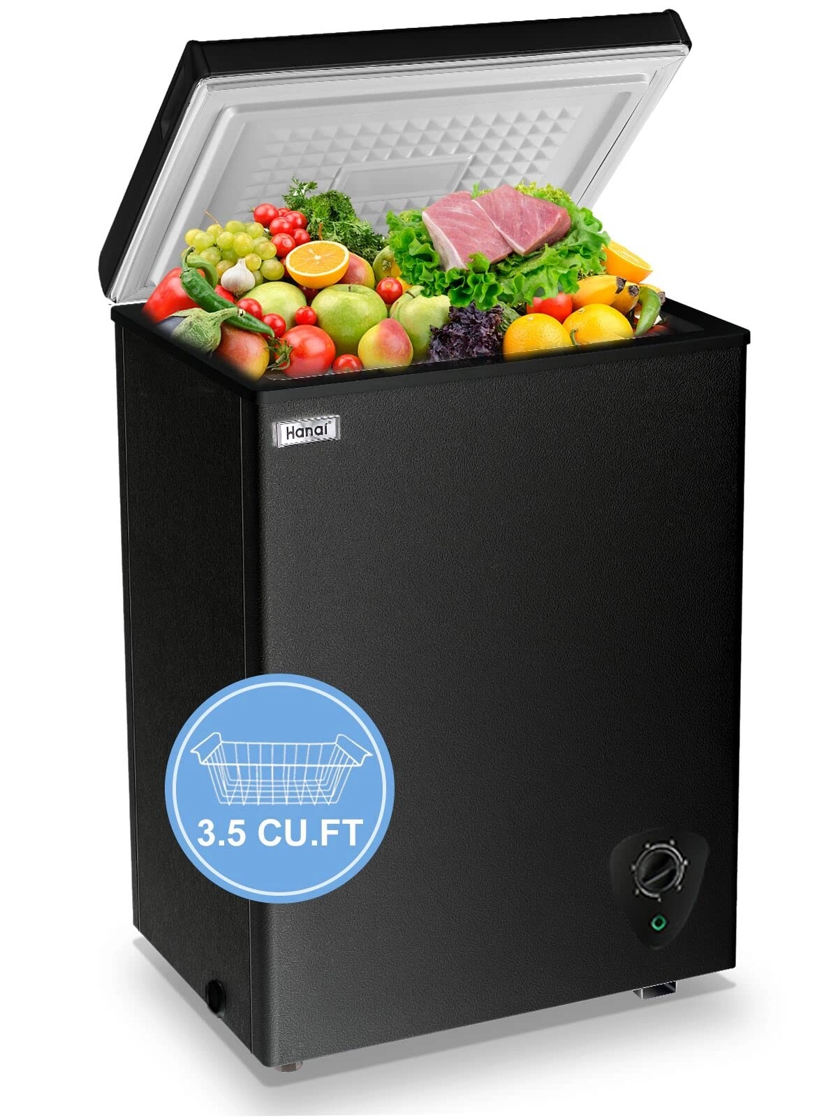 WANAI Chest Freezer - Compact Free-Standing