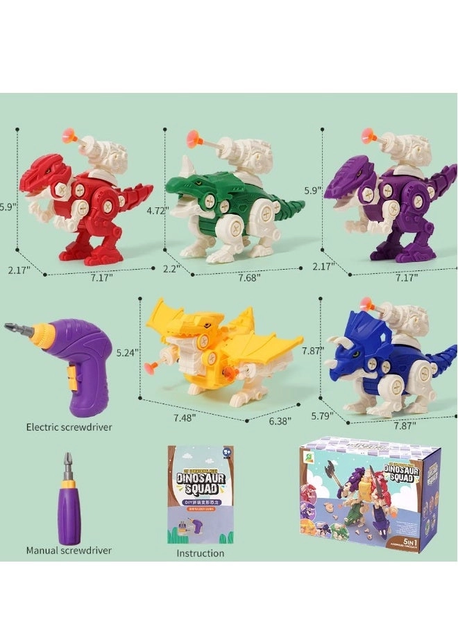 5-in-1 Dinosaur - (5 pcs.)