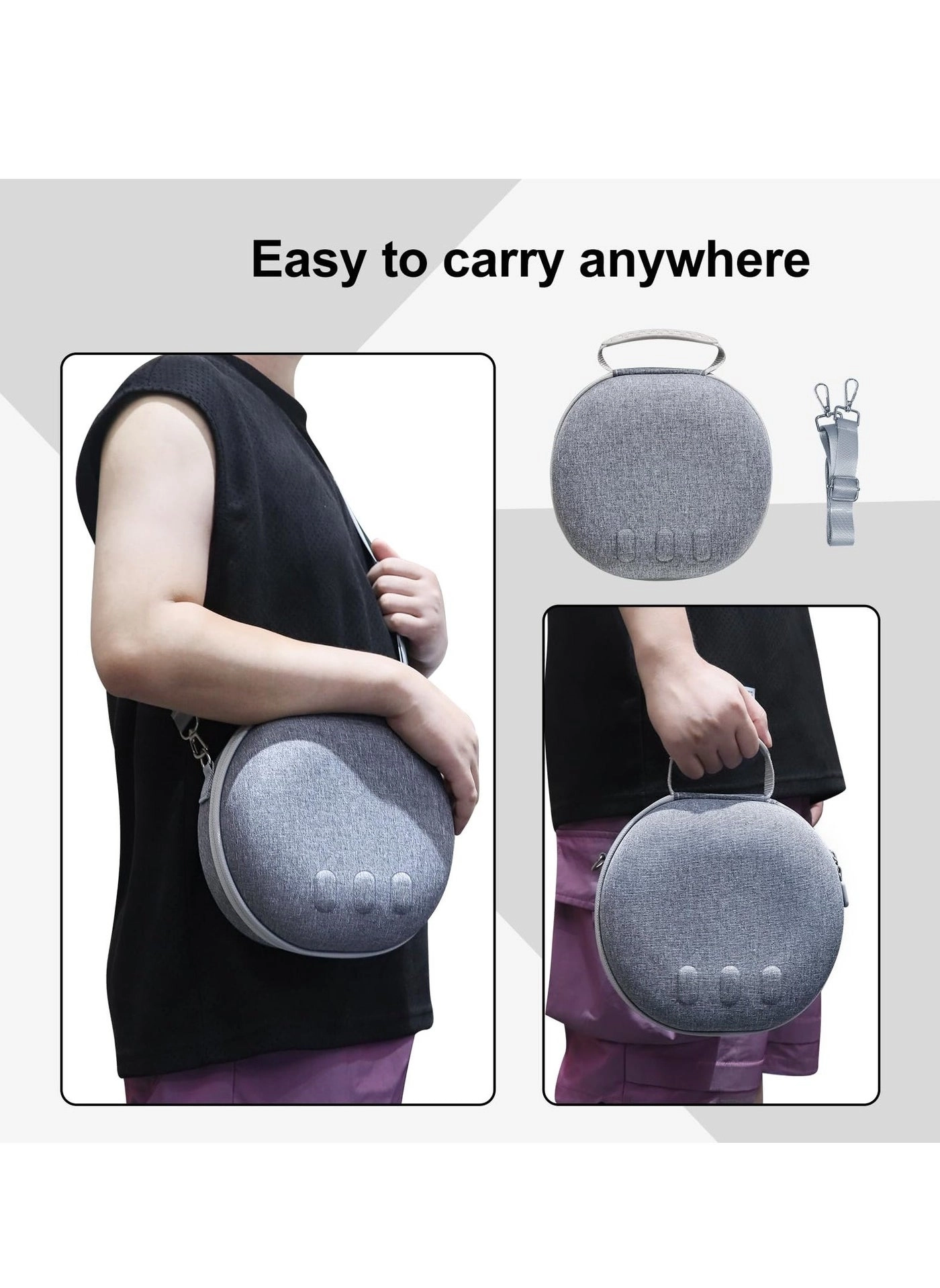 Hard Carrying Case - Compatible with Meta Quest 3 Gray