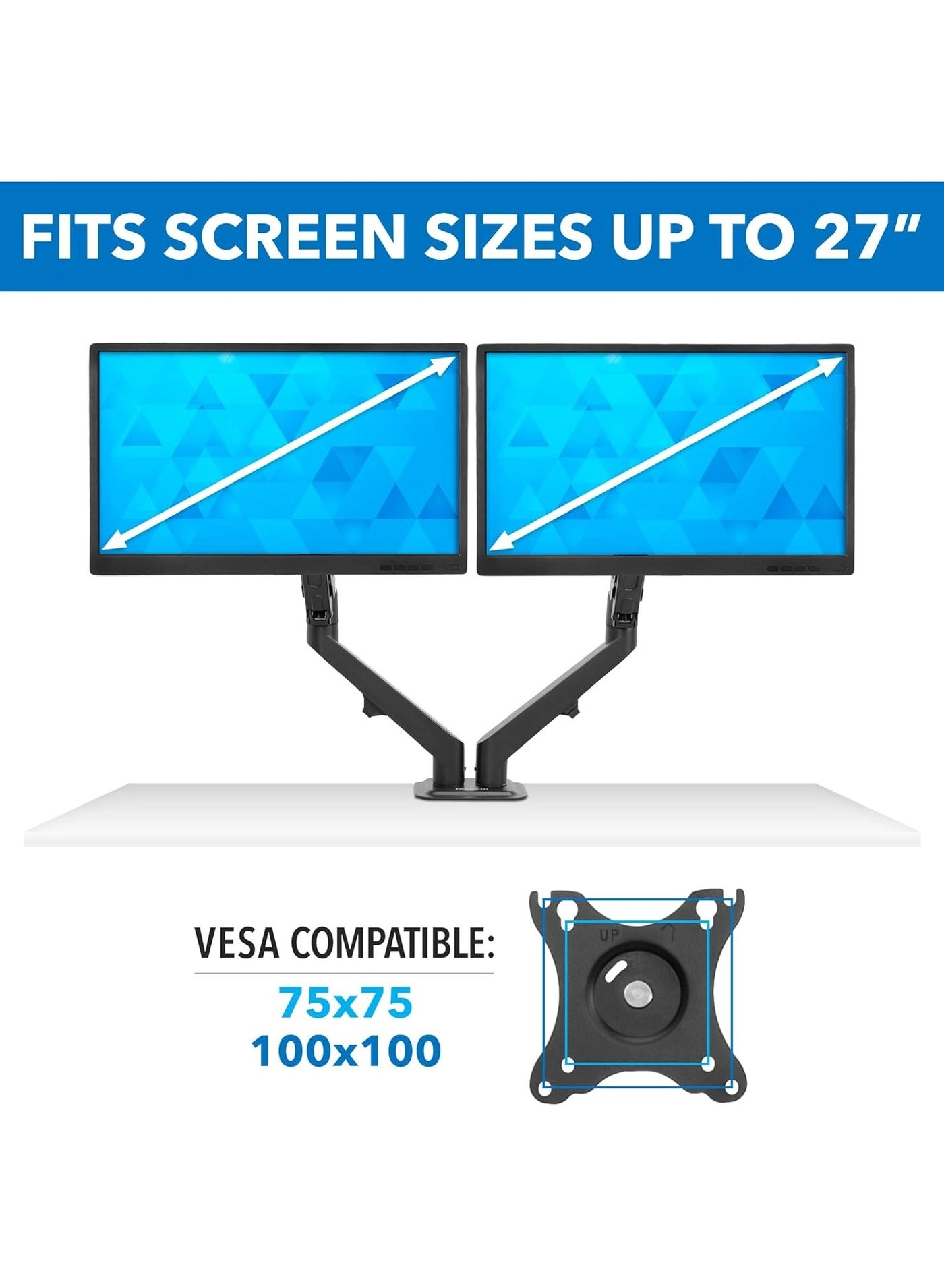 SH130-C024 - Dual Monitor Full Motion 2-9kg/4.4-19.8lbs