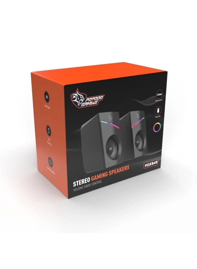 Gaming Stereo Speakers - 6W