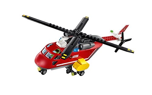 City Fire Response Unit (60108) - 3 Minifigures Helicopter Motorcycle