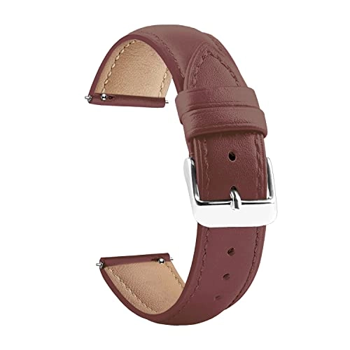 22mm Leather Watch Strap for Fastrack Limitless Fs1 Smartwatch