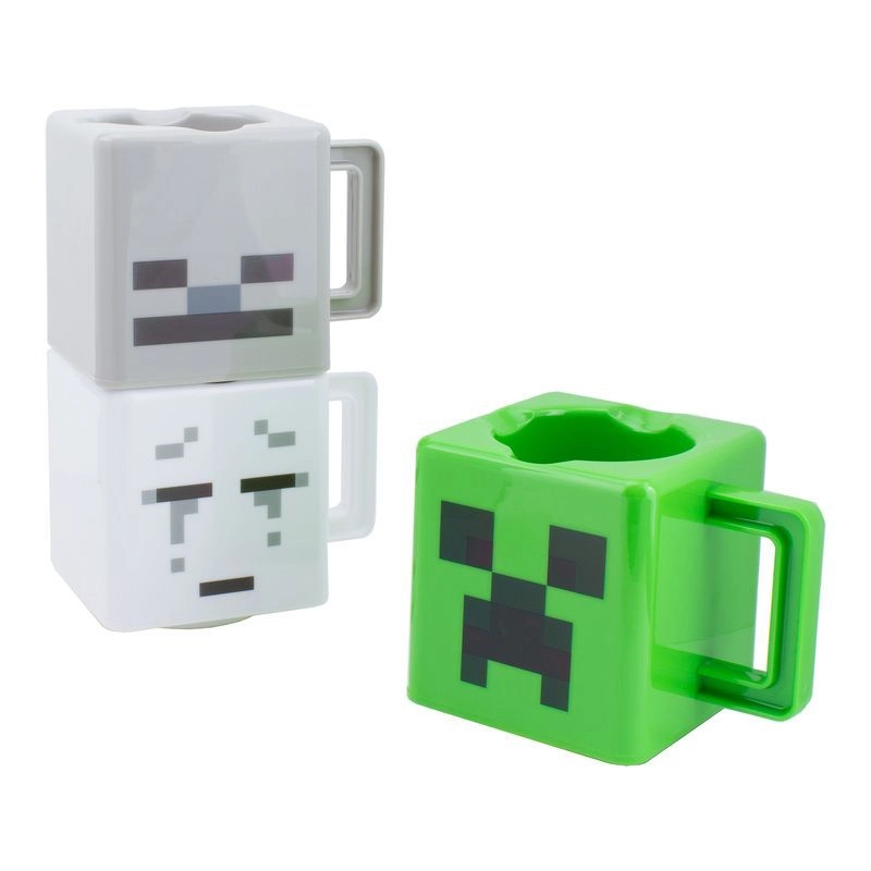 Minecraft Stacking Plastic Mug - 3 pcs - 250 ml