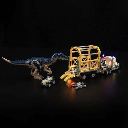 Allosaurus Transport Truck (76966) - LED Light Kit White