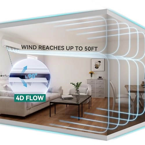 22 SEER2 18K BTU 2 Zone Mini Split - WiFi 1100W