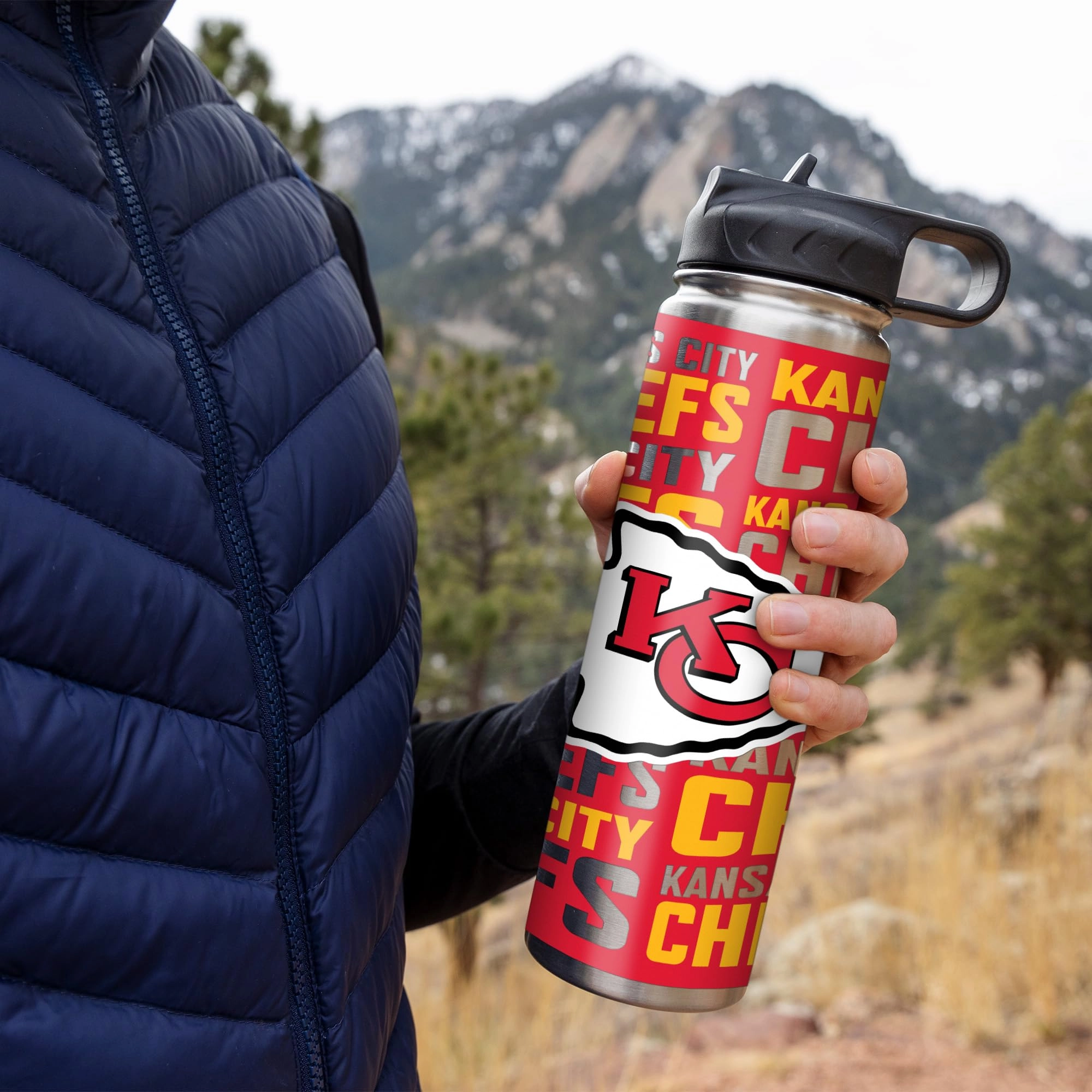 Stainless Steel NFL Football Tumbler - 650ml