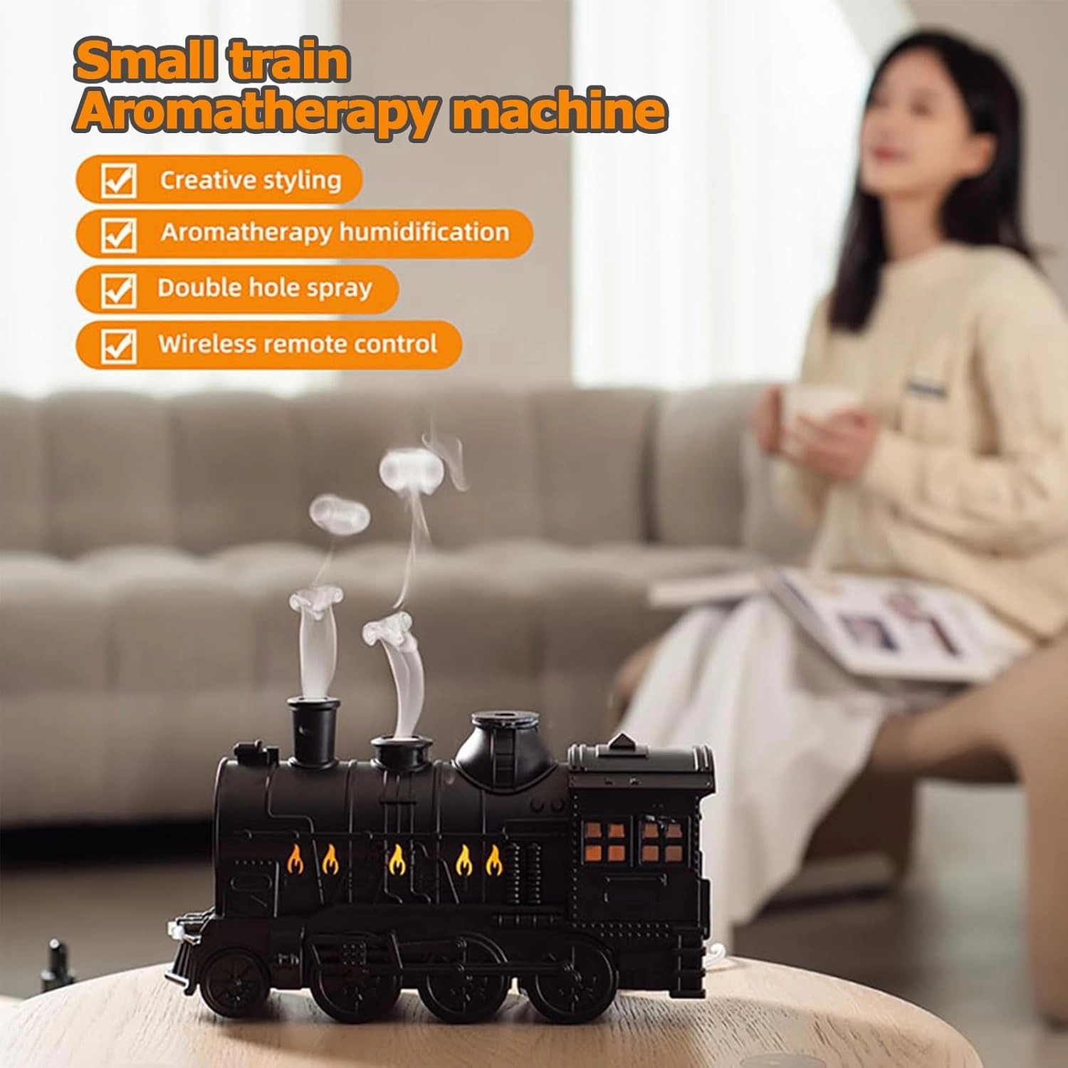 Train Flame Diffuser & Humidifier