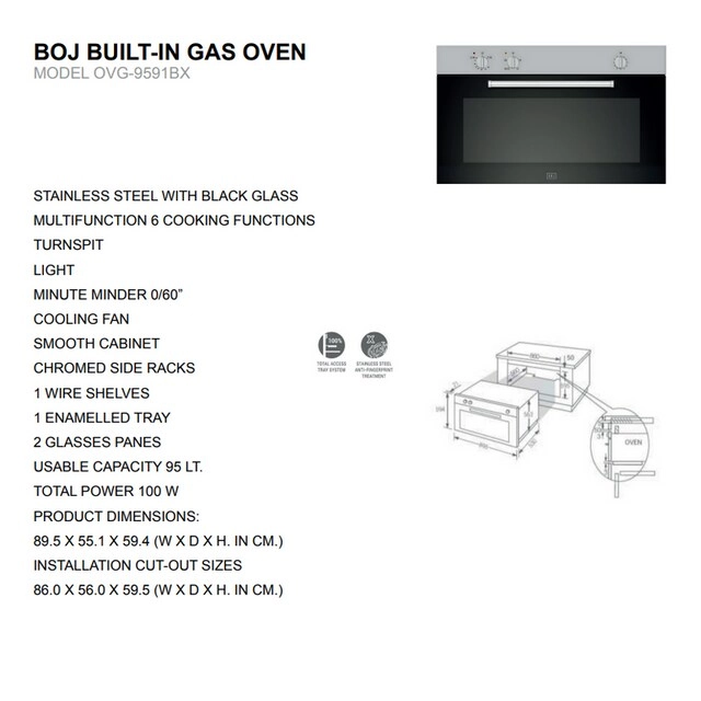 OVG-9591BX 90cm Gas Oven