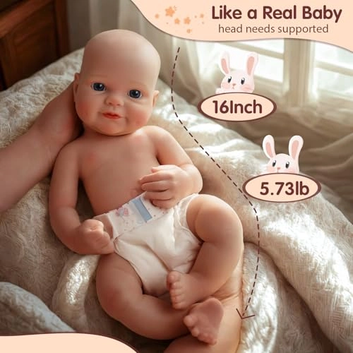 Blair Reborn Baby Doll - 16-Inch Silicone