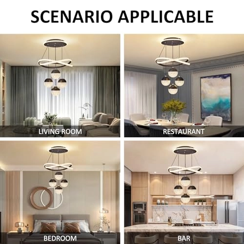 LED Chandeliers - 3-Color Dimmable