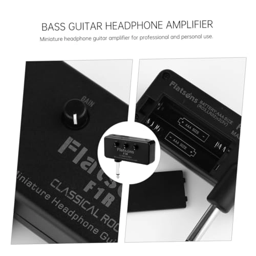 Miniature Headphone Guitar Amp - Black Portable 2 AAA