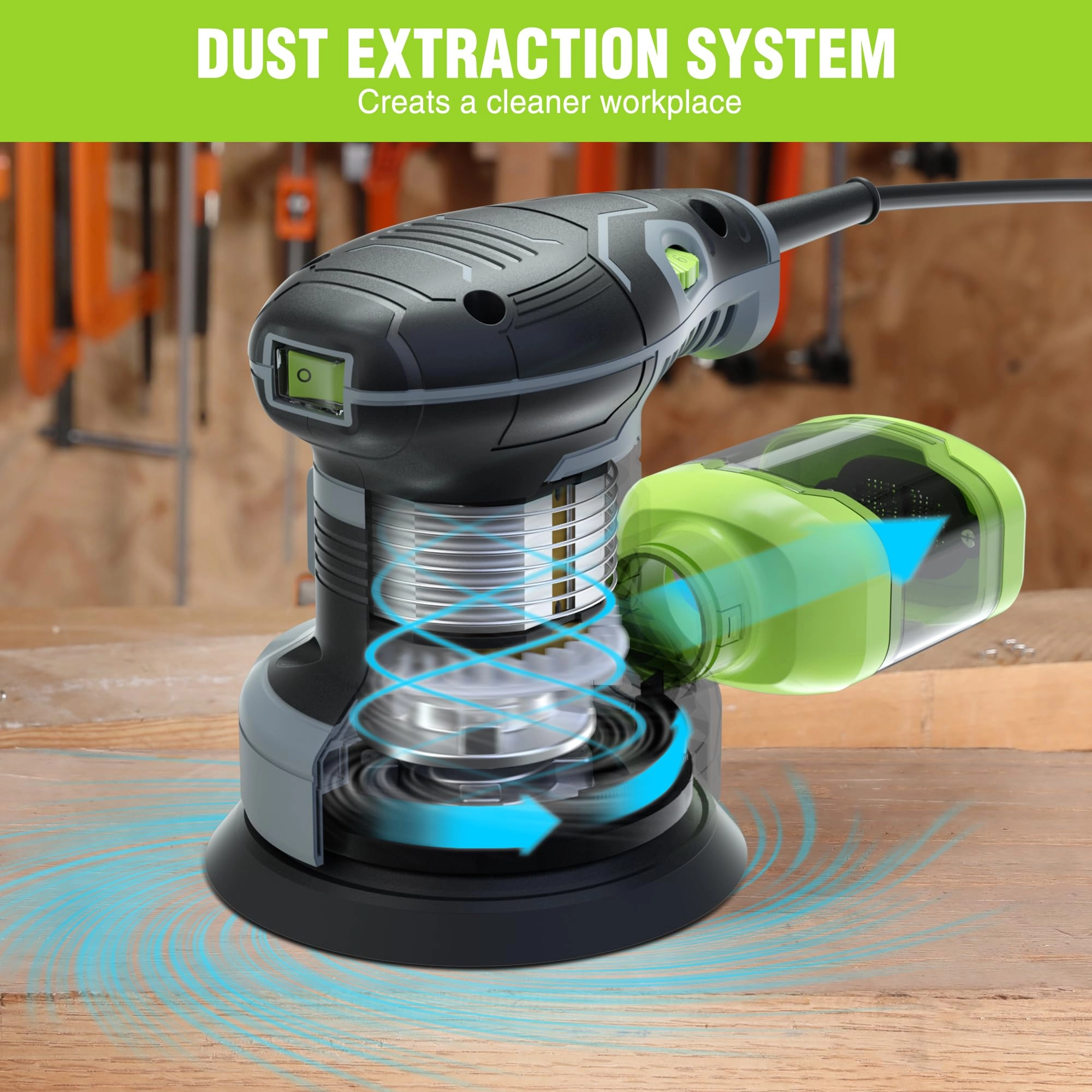 Orbital Sander - 300 W 125 mm 13000 RPM
