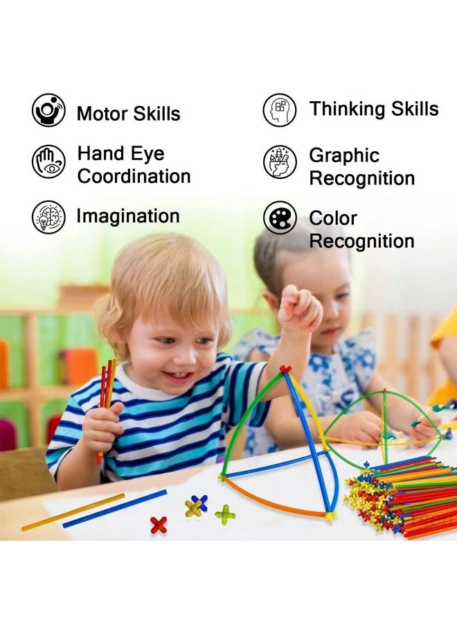 Straw Stick Assembly Building Blocks - Construction 100 pcs