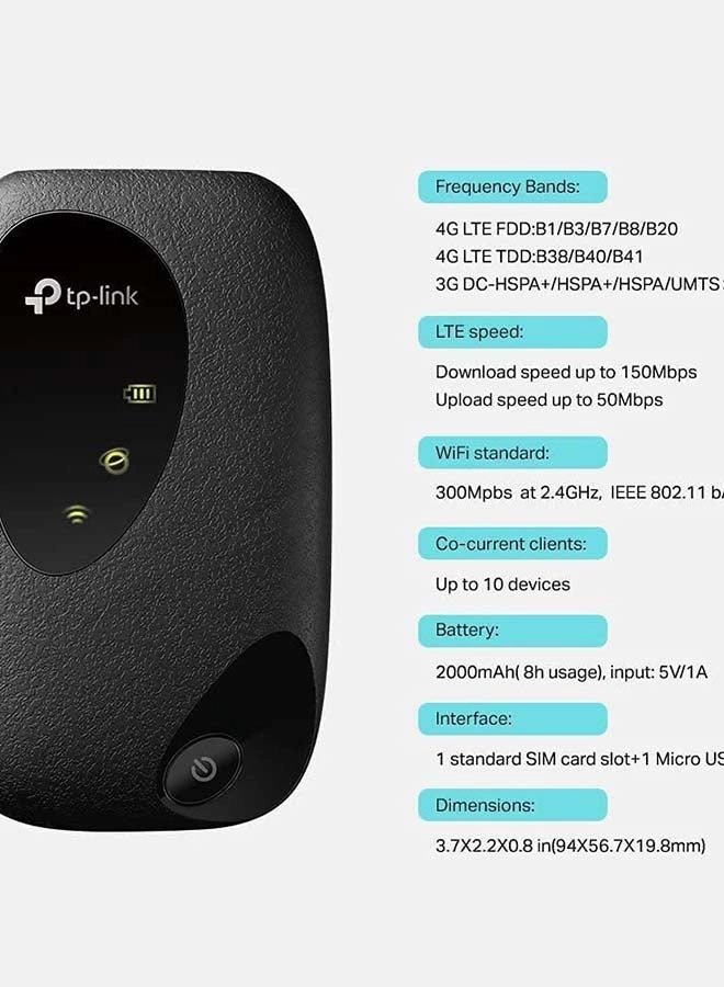 M7000 - 4G LTE IEEE 802.11b/g/n 300 Mbps