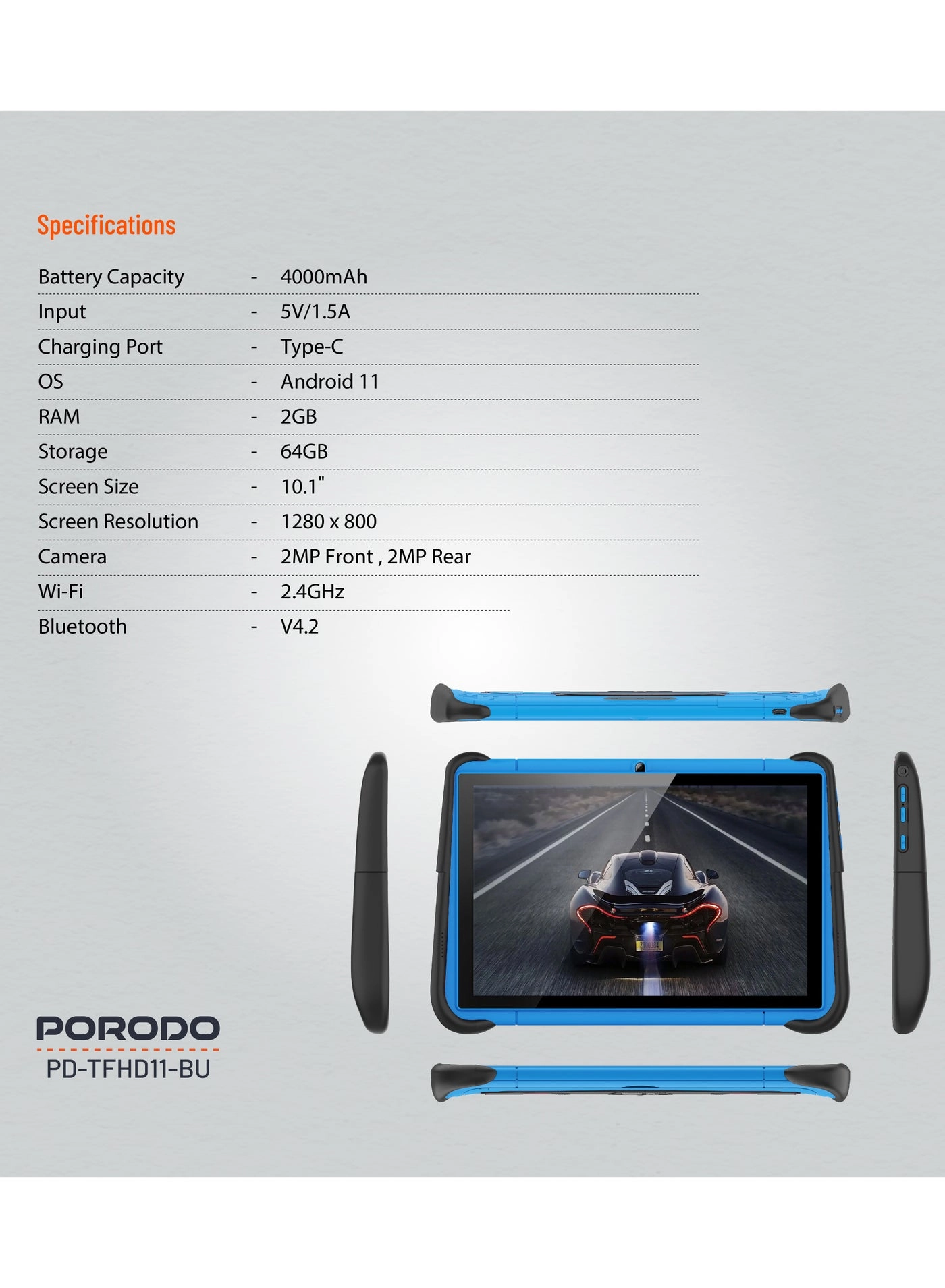 PD-TFHD11-PK - 2GB 10.1" 64GB