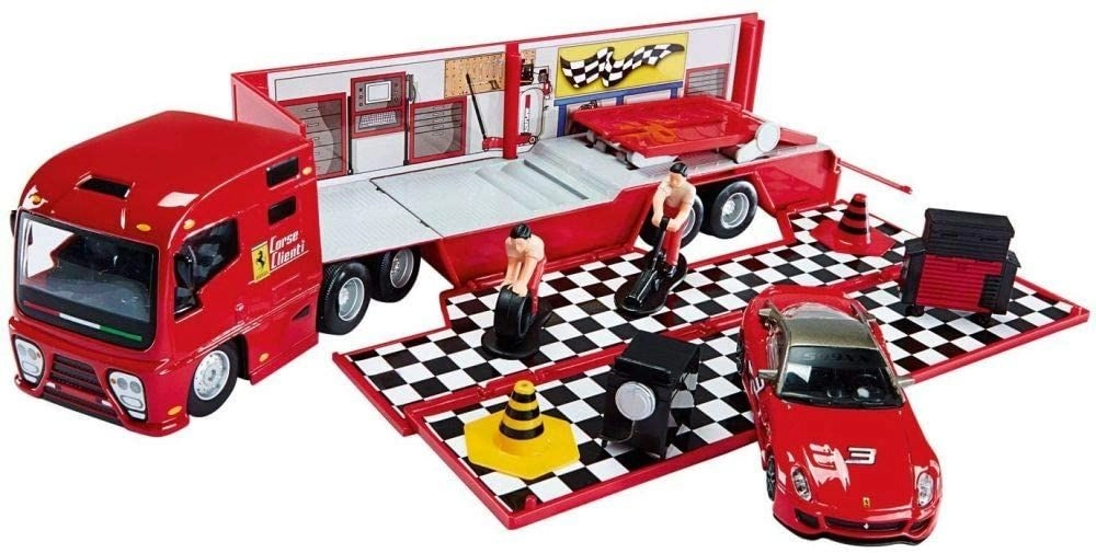 Bburago Ferrari Race & Play Racing Hauler - 1:43